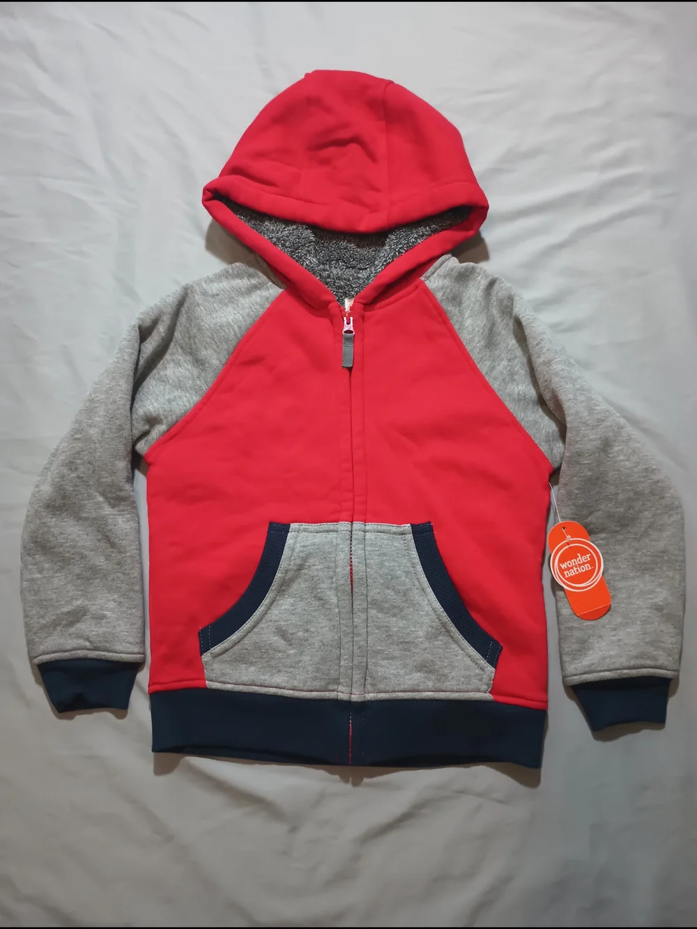 Wonder Nation Boys' Faux Sherpa Lined Jacket